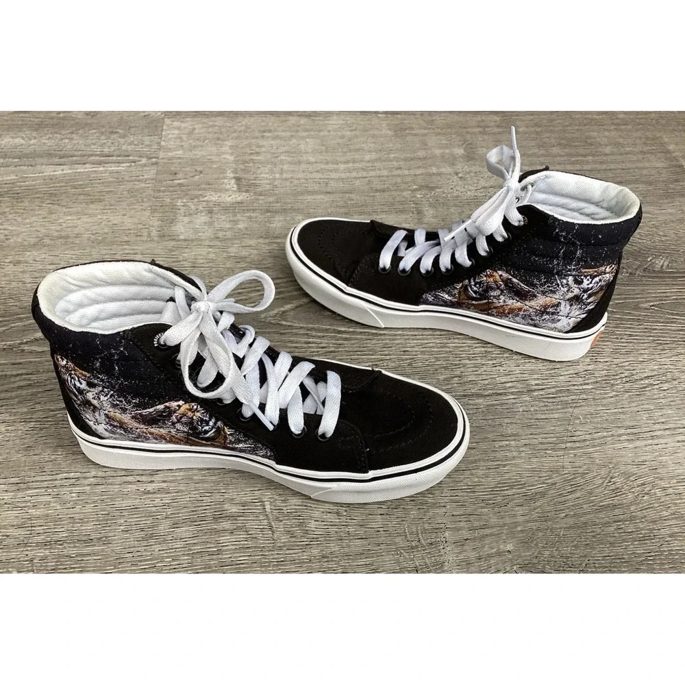 Vans Sk8-Hi Sneakers Mens 3.5 Womens 5 Project Cat Discovery Tiger Comfycush